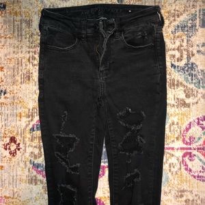 Black American eagle jeans